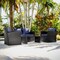 Nestl 4 Piece Premium Patio Furniture Wicker Conversation Set